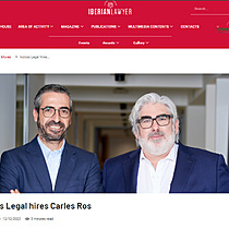 Across Legal hires Carles Ros